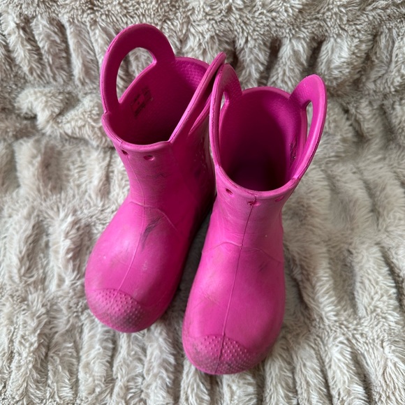 Pink rubber rain boots - Picture 6 of 6
